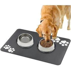Meilleurs prix pour Tapis de Nourriture pour Chien Tapis Gamelle Chien à Sécha Rapide Super Absorbant ble Tapis 40x60cm Gris Foncé C