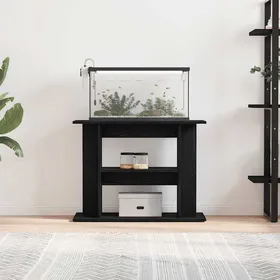 Meilleurs prix pour Elégant Support pour aquarium - Pieds Robustes - chêne noir - 80x35x60cm - bois dingénierie &4985157