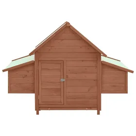 Comparer les prix de BEL ACHAT*Poulailler - Niche de Jardin - poules/lapins - ABBOI - Moka et blanc 150x96x110 cm Bois de sapin massif Promo914555