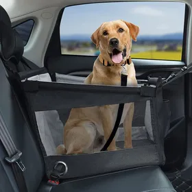 Meilleurs prix pour Rehausseur de siège de voiture pour chien - Phoesky - 49x49x38 cm - Noir - Matériau Oxford - Tapis imperméable amovible