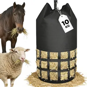 Comparer les prix de Filet à Foin pour Chevaux à Mailles serréesAvec Maille De 65 CmCapacité 10 KgExtrêMement Robuste Et Durable