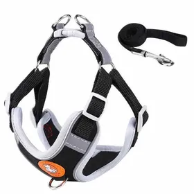 Comparer les prix de Harnais avec Laisse Chien Harnais Anti Traction pour Petits Chiens de Petite et Moyenne Taille - Réfléchissant -Taille Réglable -
