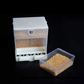 Meilleurs prix pour 1 mangeoire automatique anti-déversement système simple mangeoire à graines sans compartiments .