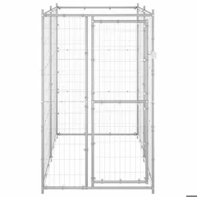 Comparer les prix de Bonne qualité - Enclos parc animaux galvanisé - BONNIE - Chenil extérieur - pour chiens Acier galvanisé 110x220x180 cm -