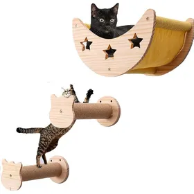Meilleurs prix pour Étagères Murales Pour ChatArbre À Chat Mural En BoisParcours Mural Chat Et PerchoirsGriffoir Mural ChatMeuble Mural Pour C