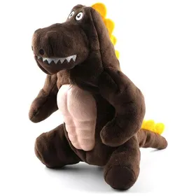 Comparer les prix de Jouet en peluche pour chien - NIKCORP - Dinosaure 20 cm - Siffleur - Bruissant - Coutures renforcées