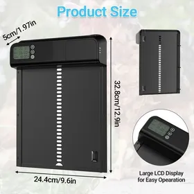 Comparer les prix de Porte automatique poulailler - MHY® - Écran LCD - Alliage daluminium - Alimenté par batterie - Commande de minuterie