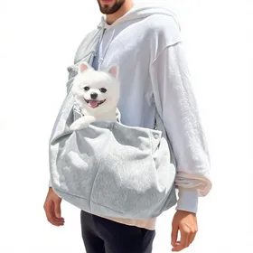 Comparer les prix de Sacs de Transport Bandoulière Gris Sac Bandouliere Chien avec Capacité de Charge de 75 kg Sacs de Transport pour Chiens