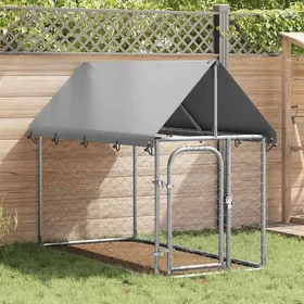 Comparer les prix de Meuble Déco - Niche/enclos pour chiens - CHICArgent Chenil extérieur avec toit 200x100x150 cm luf1767347