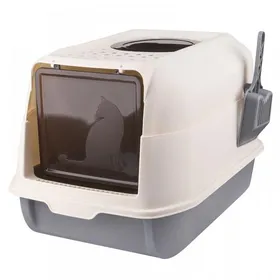 Meilleurs prix pour XJING-Toilettes pour chats - PP Plastique - entièrement fermé - avec litière pour chats - noir