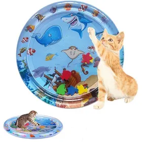 Meilleurs prix pour Tapis de jeu deau sensoriel pour chien tapis de jeu deau en été pour chats et chiens，100cm