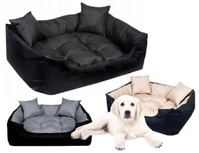 Meilleurs prix pour Lit pour chien ECCO 130x105 cm imperméable noir