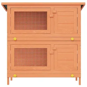 Meilleurs prix pour Clapier dextérieur Enclos pour petits animaux 4 portes - vidaXL - bois de sapin massif - 38 x 77 x 795 cm dwv49k161