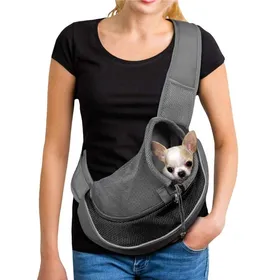 Meilleurs prix pour Sac bandoulière respirant pour petits chiens et chats transport mains libres Label