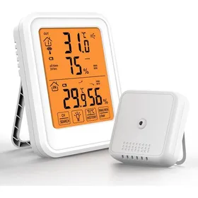 Comparer les prix de Thermomètre Hygromètre Numérique  Thermomètre Hygrometre Intérieur et Extérieur avec Capteur Extérieure sans Fil Rétroéclairage