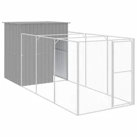 Comparer les prix de Meilleures Abris - Cage - Niche pour chien avec cour gris clair 165x455x181 cm SSD3650090