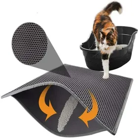 Meilleurs prix pour Tapis Litière Chat Bac à Litière pour Chats EVA Imperméable Double Couche en Nid dabeille Design 30x30cm YYV