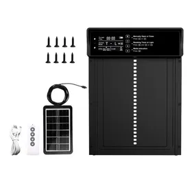 Comparer les prix de Porte Automatique Poulailler Solaire avec 4 modes incluant minuterie et capteur de lumière télécommande de 15 mètres