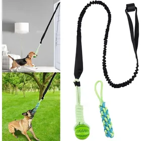 Comparer les prix de INF Jouet interactif pour chien avec balle et corde à tirer