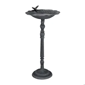 Comparer les prix de Relaxdays Bain d’oiseaux en fonte de fer pour la nourriture ou l’eau non fixe HxLxP : 745 x 375 cm vert foncé