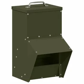 Comparer les prix de Mangeoire pour poules en métal - vidaXL - Vert olive - 20x25x35 cm - Acier laminé à froid - Résistant aux intempéries
