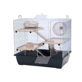 Meilleurs prix pour Cage pour hamster - Inter-Zoo - Pinky 3 Zinc Black - Zinc - Noir - Petit