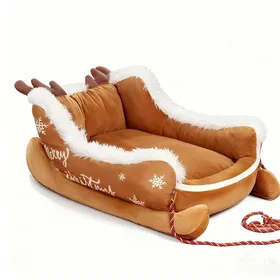 Comparer les prix de Lit pour chien 65 x 50 x 28 cm Lavable machine coussin antidérapant Convient petits chiots chatons Pour usage intérieur extérieur