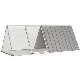 Meilleurs prix pour Gris Cage pour lapin Gris 2015x805x71 cm Acier galvanisé A2158