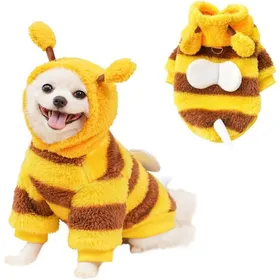 Meilleurs prix pour Manteau pour chien - Sweat à capuche polaire pour chien -Vêtements dautomne et dhiver pour chien - Déguisement dabeille pour