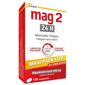 Meilleurs prix pour MAG 2-24H Complément alimentaire - Programme de 4 mois - 120 comp