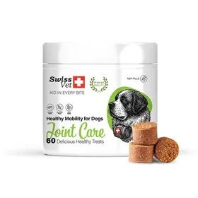 Meilleurs prix pour Complément Alimentaire pour Chien - SwissVet - Soutien Articulaire - Arthrose - 60 Bouchées Naturelles