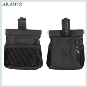 Meilleurs prix pour ARAMOX pochette de taille de friandises pour chiens Pochette de friandises pour chiens avec Clip de taille animalerie jouet Noir