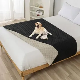 Meilleurs prix pour Couverture imperméable pour chien 180 x 75 cm - Noir - Antidérapante & robuste protection canapé et lit Gris Noir