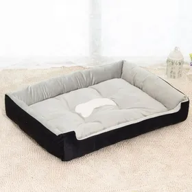 Meilleurs prix pour Panier Lit Coussin Canapé pour Chien Lavable résistant avec Coussin déhoussable pour Chien Chat Animaux (XL 90*70*15cm Label
