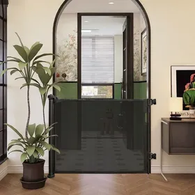 Comparer les prix de Barriere de securite rétractable facile à installer -Barriere pour animal et bébé de porte et escalier -ERROLVES -Noir -86*150CM