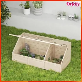 Comparer les prix de Enclos pour tortue - AKOZON - 120x55x20/50 cm - Bois sapin - Couvercle ouvrable - 2 zones sans fond