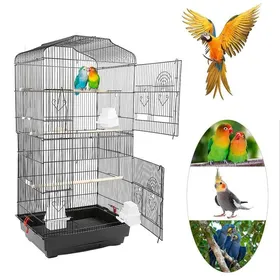 Comparer les prix de MIPAN. 46 x 36 x 92cm de Volière Extérieur / Intérieure - Voliere Perroquet - Pour Oiseau exotique / Oiseau sauvage - Noir