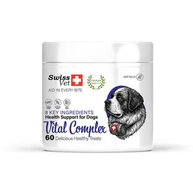 Comparer les prix de Complément Alimentaire pour Chien - SwissVet - Immunité & énergie au quotidien - 60 Bouchées Naturelles
