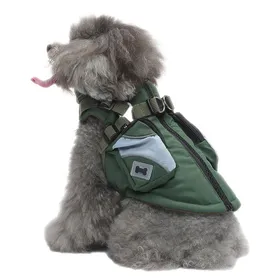 Comparer les prix de 1 manteau dhiver vert rembourré en coton pour chien veste zippée au dos avec réfléchissant