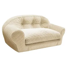 Meilleurs prix pour VERCART Canapé pour chien - avec coussin moelleux housses amovibles et lavables - 100 x 55 x 45 cm