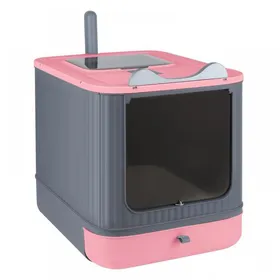 Meilleurs prix pour XJING-Boîte à litière pour chats - Top environnemental avec couverture et espace dentrée- 445 x 365 x 345 cm