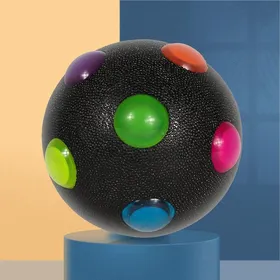 Comparer les prix de Balle pour chien durable - Phoesky - Interactif - Entraînement - TPR résistant aux morsures - Tricolore - Élastique