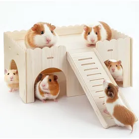 Meilleurs prix pour Grande Cabane Cochon dInde avec Rampe: Maison Cochon dInde avec Rampe 4 Entrées - Accessoires de J ACCESSOIRES FABRICATION MAISON