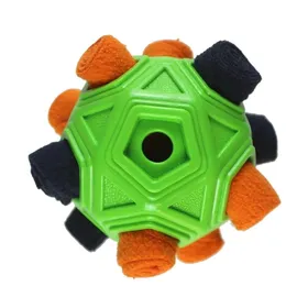 Comparer les prix de Jouet interactif pour chien - Phoesky - Snuffle Ball - Vert - 13x13 cm - Slow Feeder - Puzzle - Sans corde - Polaire/TPR