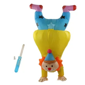 Comparer les prix de Costume de clown gonflable pour adulte en équilibre sur les mains Costume gonflable de clown à l'envers pour Halloween