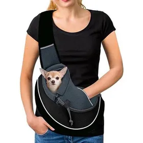 Meilleurs prix pour Sac de transport portable et ajustable pour chiens et chats - sac de voyage respirant pour petits animaux - sac ventral pour