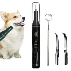 Comparer les prix de Nettoyeur de dents sonique pour animaux de compagnie outil anti-tartre pour chien éliminateur de plaque dentaire（Noir）