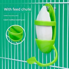 Meilleurs prix pour 2Pcs Support pour os de seiche Oiseaux avec perchoir mangeoire à Oiseaux pour mil/Fruits/légumes