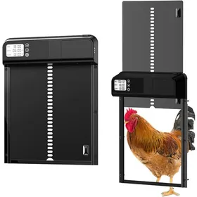 Meilleurs prix pour Porte de poulailler automatique - Virex® - Minuterie intégrée - Capteur de lumière - Alimentée par batterie