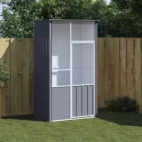 Comparer les prix de Lemon Cage à oiseaux,UU,Volière tout-en-un, anthracite 115x78x200 cm acier galvanisé CCL73541589
